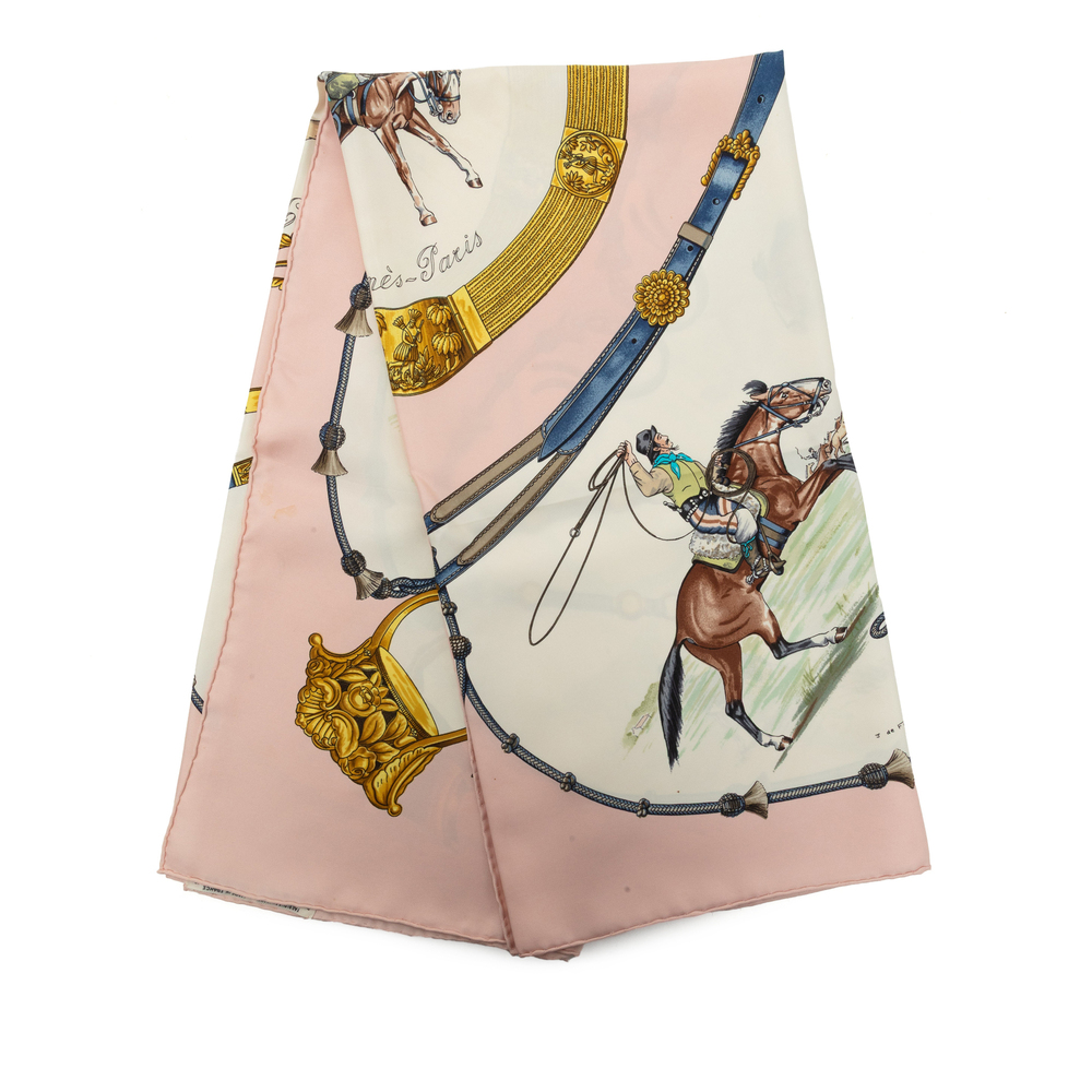 Pre-Loved Hermes Pampa Silk Scarf 90